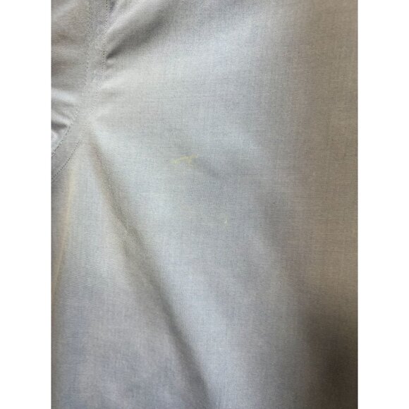 Jos. A Bank Mens Travelers Button Up Cotton Shirt Size 171/2-34 Blue Long Sleeve - Picture 10 of 13